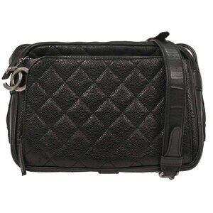 Chanel Black Calfskin Business Trip Camera Bag
